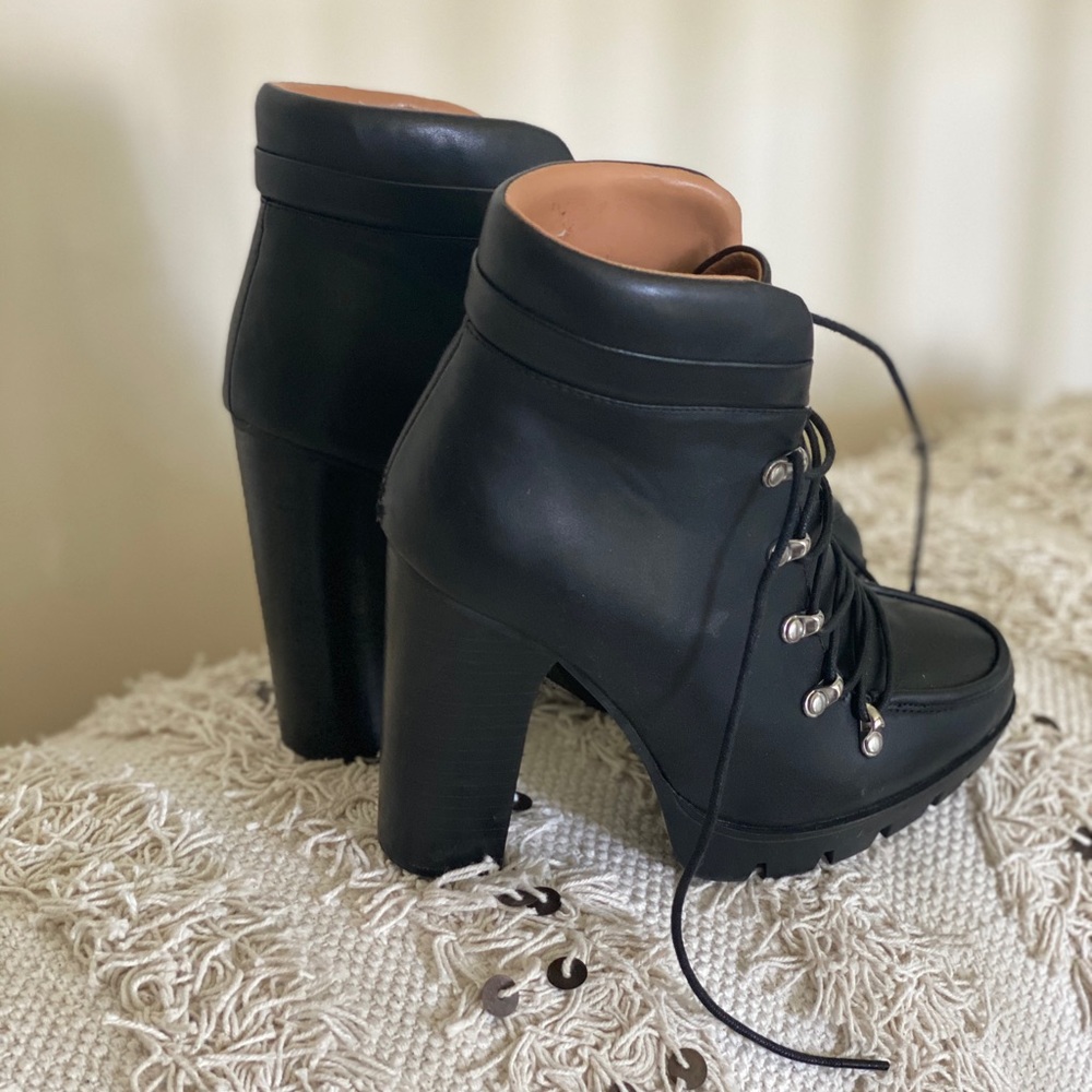 REPORT combat heeled boots
